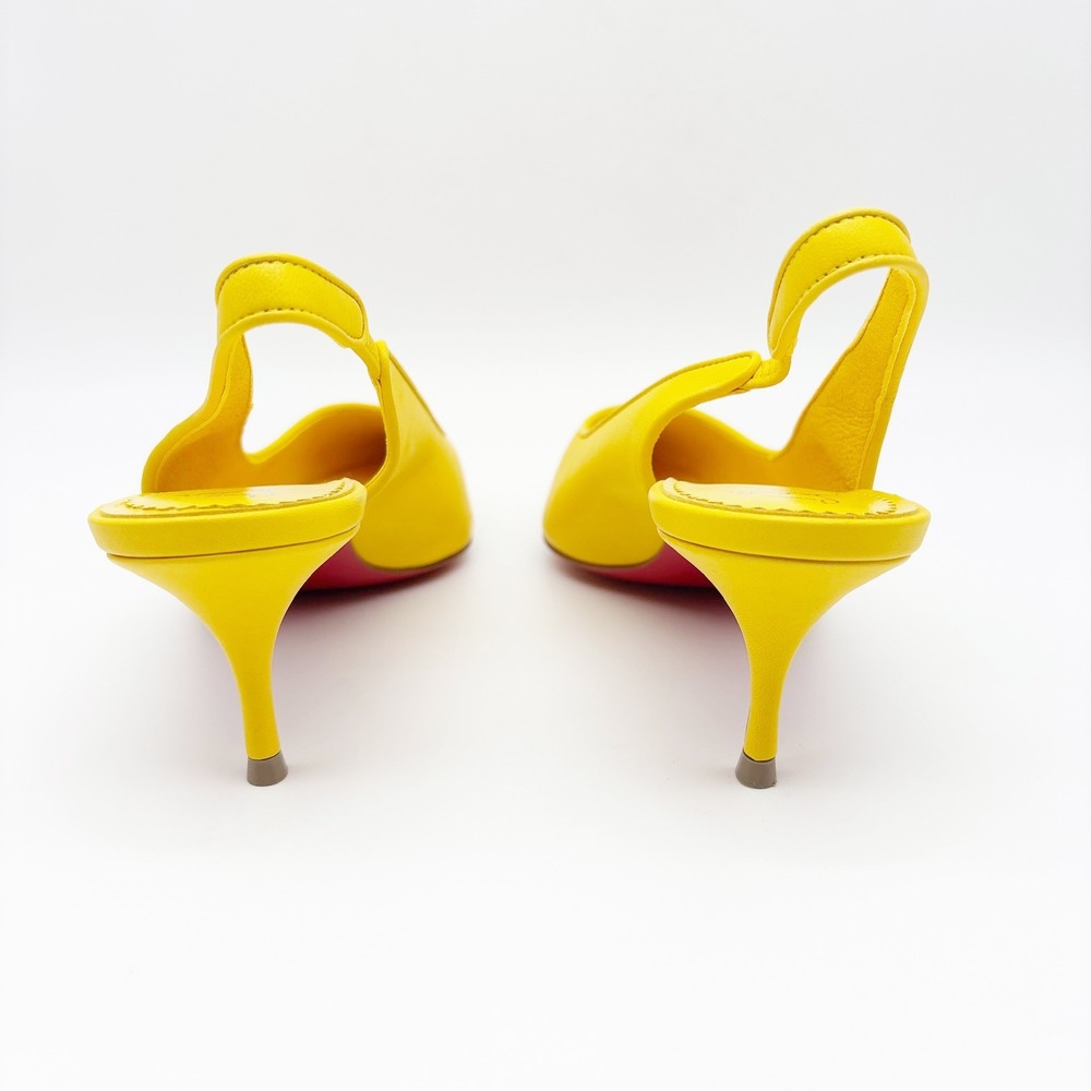 NWB Christian‎ Louboutin Sporty Kate 55mm Slingback Pumps in Pollen Size 38 - Picture 6 of 16